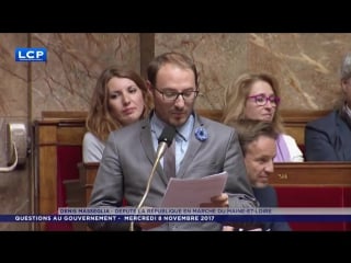 French representative congratulates team france for their owwc 4th place in the assemblée nationale