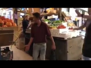 Filthy muslims don't yell at women in this store!!