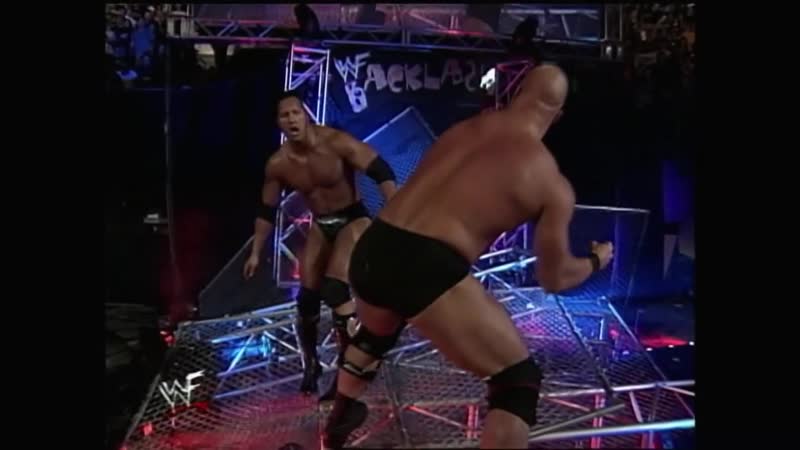 Stone cold steve austin (c) vs the rock backlash 1999 for wwf title