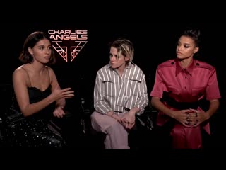 Charlie’s angels (2019) interviews kristen stewart, naomi scott, ella balinska, elizabeth banks