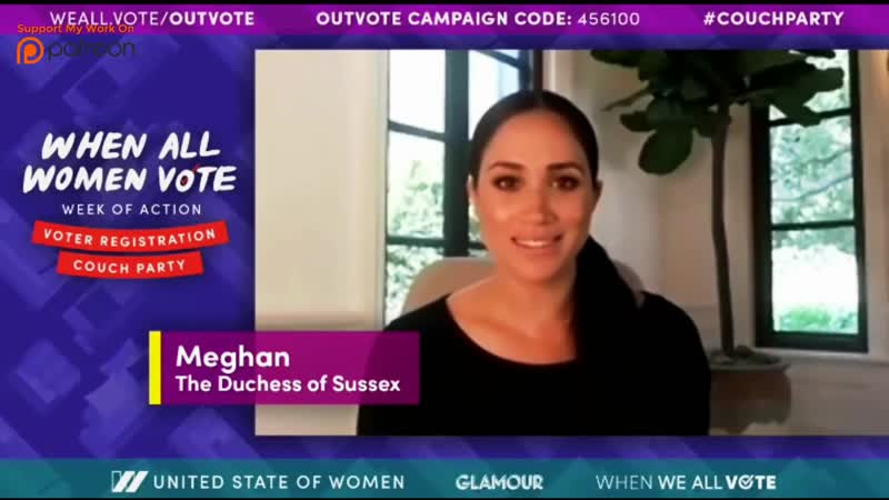 Meghan, the duchess of sussex's voting speech for when all women vote