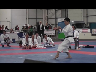 Jks karate world championships 2011 scotland shinji nagaki kata unsu