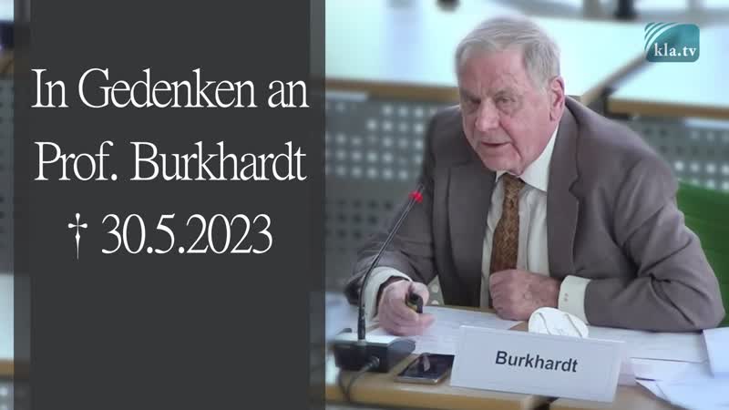 In gedenken an prof burkhardt † 30 5 2023
