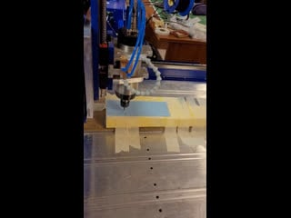 Станок чпу в действии