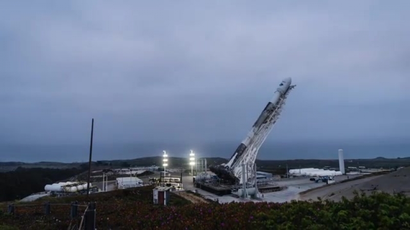 Falcon 9 and iridium 6/grace fo went vertical