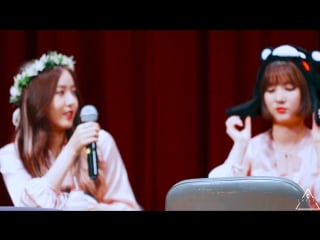 [fancam] 170311 sinb & eunha (gfriend) @ фансайн в каннаме