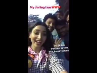 My darling @tamannaahspeaks with her darling fans