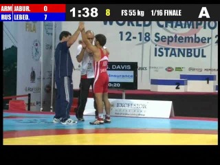 2011wc 55kg jaburyan mihran (arm) vs lebedev victor (rus)