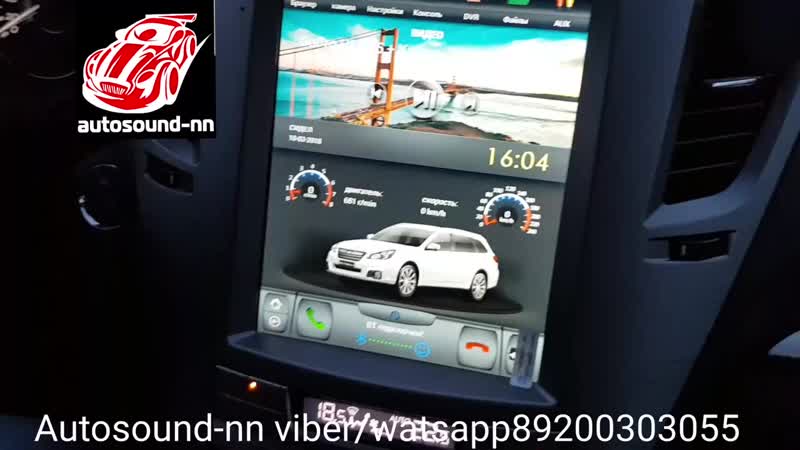 Штатная магнитола subaru outback legacy(2008 ) tesla style android 6 0(4 ядра 2