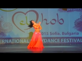 Aniram amira dancing in 'orient el hob' festival 2015 sofia bulgaria