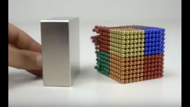 Мощный магнит и магнитные шарики