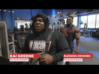 Blessing awodibu & kai greene train arms