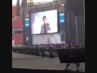 190119 smtown in santiago малышка ревел поддерживала нашего сехуна~