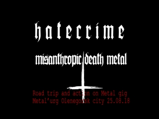 Hatecrime road trip and action on metalurg open air