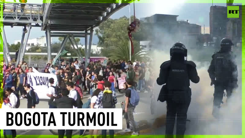 Molotov cocktails vs tear gas | colombia’s bogota rocked by student protest