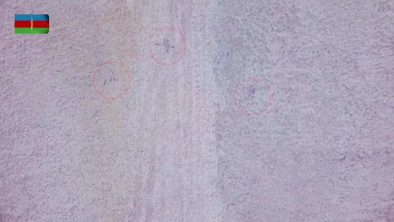 Разгромленная позиция армянской армии на высоте талыш, нагорный карабах, 28 сентября 2020 года