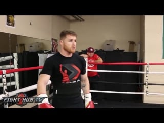 Saul canelo alvarez open workout сауль канело альварес открытая тренироа