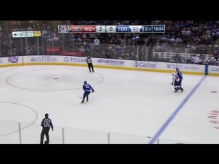 Gotta see it ovechkin fakes shot on maple leafs' mcelhinney during warm up