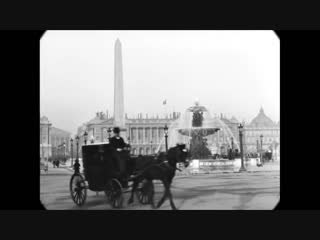 Late 1890s a trip through paris, france (speed corrected w added sound)