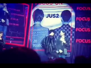 [fancam] 190411 saxy dance jb with yj @ шоукейс jus2