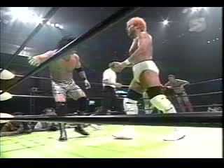 Yoshinari ogawa/daisuke ikeda/masahito kakihara vs yoshihiro takayama/takao omori/satoru asako