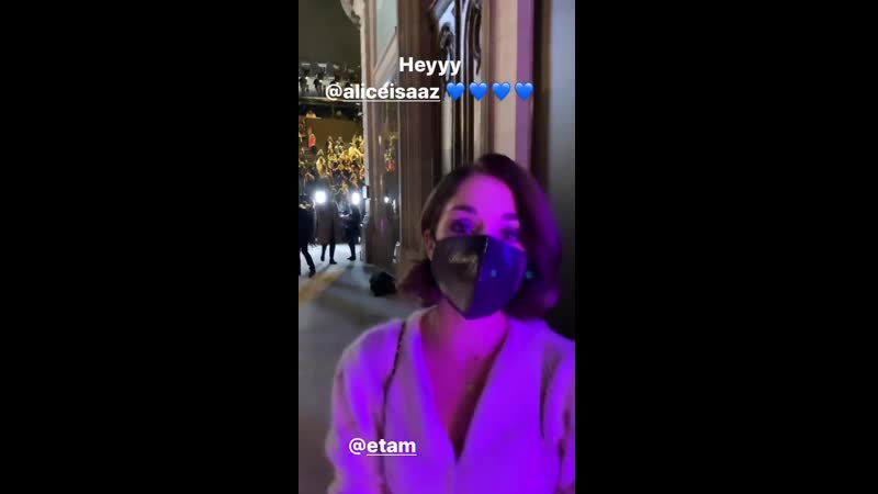 Alice isaaz attends the etam womenswear spring/summer 2021 show as part of paris fashion week
