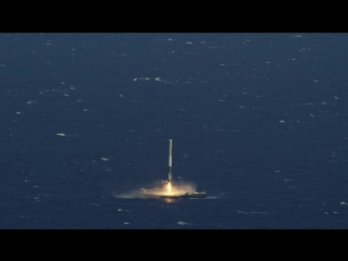 Crs 8 first stage landing on droneship