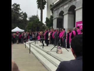 Sacramento congressman ami bera takes the stand to speak at the #istandwithpp pink out