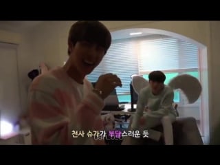 Now we have a blushing mess seokjin while trying to kiss yoongi // yoonjin // seokjinism