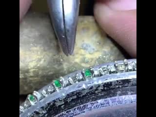 Asher ney emerald tennis chain