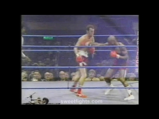 Hagler smashes knocks out stops alan minter