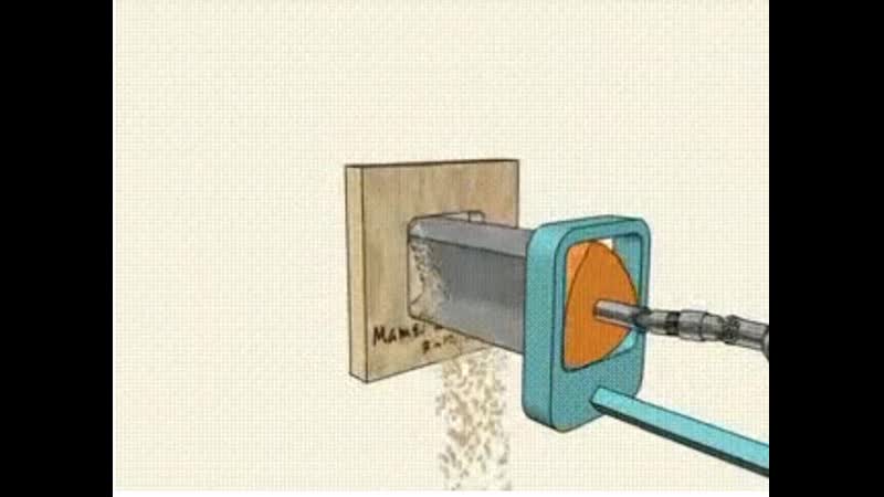 Сверление квадратного отверстия