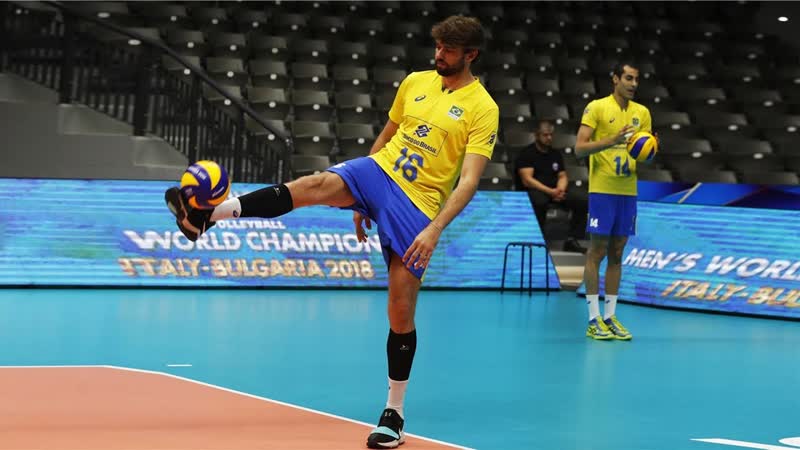 When volleyball players play football (hd)