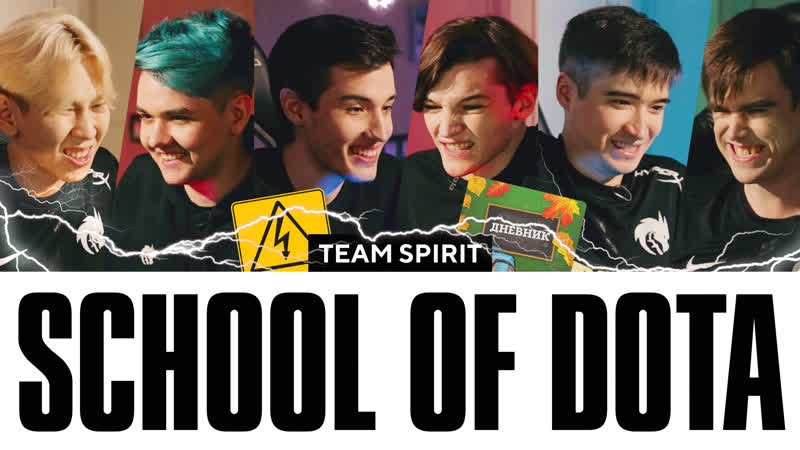Team spirit school of the dota miposhka, yatoro, collapse, torontotokyo, silent, mira