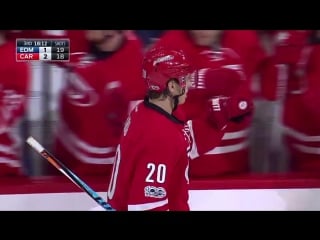 Sebastian aho rips a slapper from right circle for ppg 2 3 17