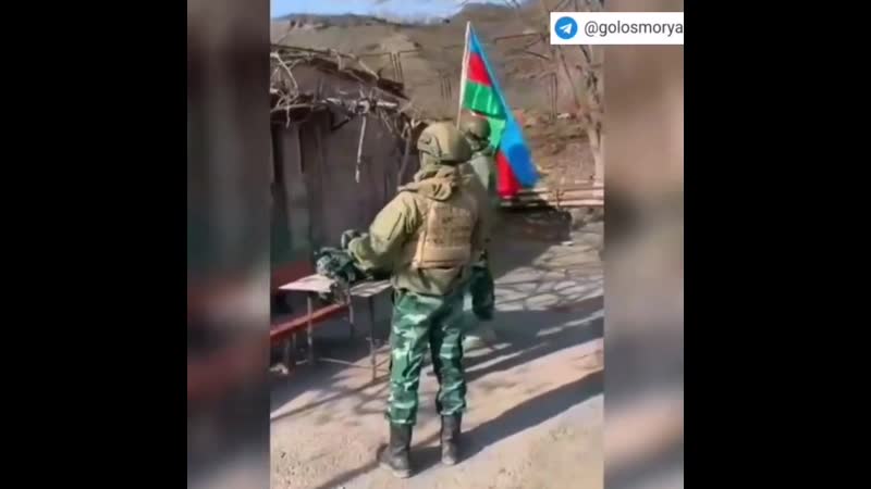 Азербайджанский флаг поднят в селе шурнух