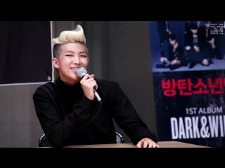 #video@bangtanru | 140918 #bts #rapmonster фансайн в мокдоне