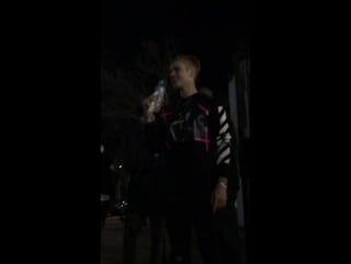 July 3 fan taken video of justin talking to fans outside monster skatepark in sydney, australia