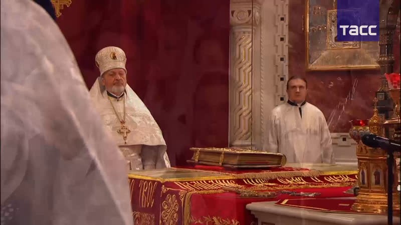 Пасхальное богослужение в храме христа спасителя