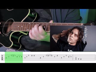 Vv neon noir | ville valo | guitar lesson | tabs #villevalo