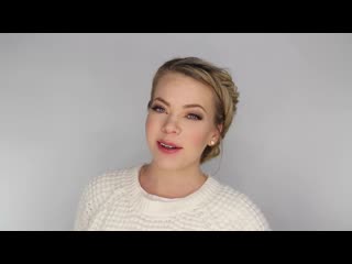 Double dutch fishtail braid updo