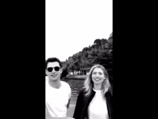 Sean o'pry & hana jirickova on paco rabanne's snapchat in rio