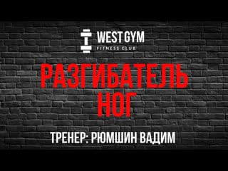Разгибание ног west gym spa