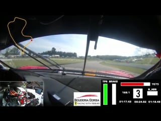 Scuderia corsa with christina nielsen for a lap around canadian tire motorsport park