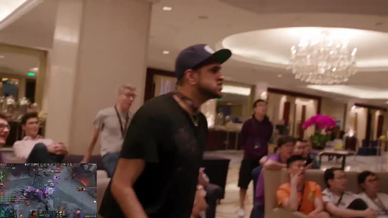 Some behind the scenes footage from eg vs vici game 2