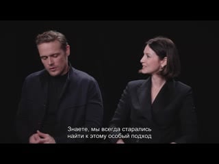 Caitriona balfe and sam heughan talk about filming sex scenes on outlander sling tv 1080p rus sub