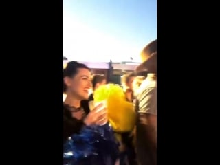 Odett annable at watners party on sdcc