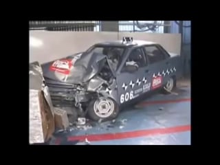 Краш тест ваз 2106, 2107, 2110, 2114 и газ 3110 слабонервным не смотреть!