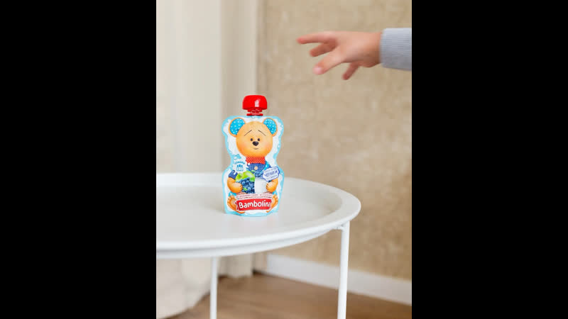 Пауч bambolina «яблоко, черника, слии»