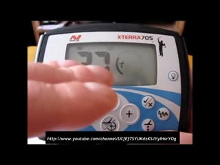 Настройка металлодетектора minelab x terra 705 wmv